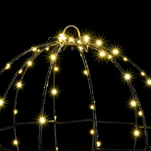 Μπάλα με 192 LED 2 pcs Θερμό λευκό 30 x 30 x 32 εκ Μέταλλο - Pakobazaar