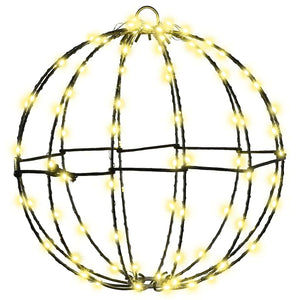 Μπάλα με 192 LED 2 pcs Θερμό λευκό 30 x 30 x 32 εκ Μέταλλο - Pakobazaar
