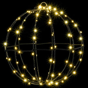 Μπάλα με 192 LED 2 pcs Θερμό λευκό 30 x 30 x 32 εκ Μέταλλο - Pakobazaar