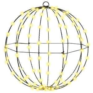 Μπάλα 2 τμχ. 192 LED Θερμό λευκό 40 x 40 x 43,5 εκ Μέταλλο