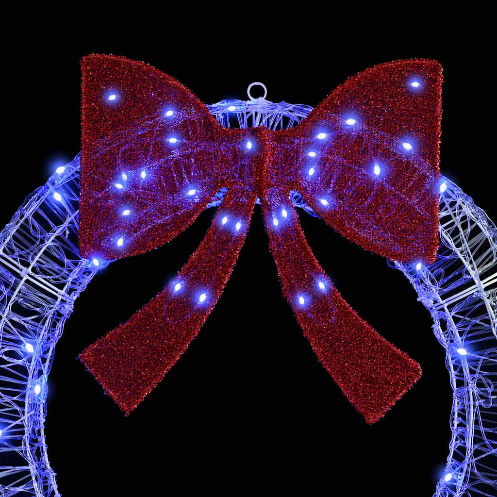 Στεφάνι με 60 LED Μπλε 76 x 76 x 8,5 εκ Ακρυλικό - Pakobazaar