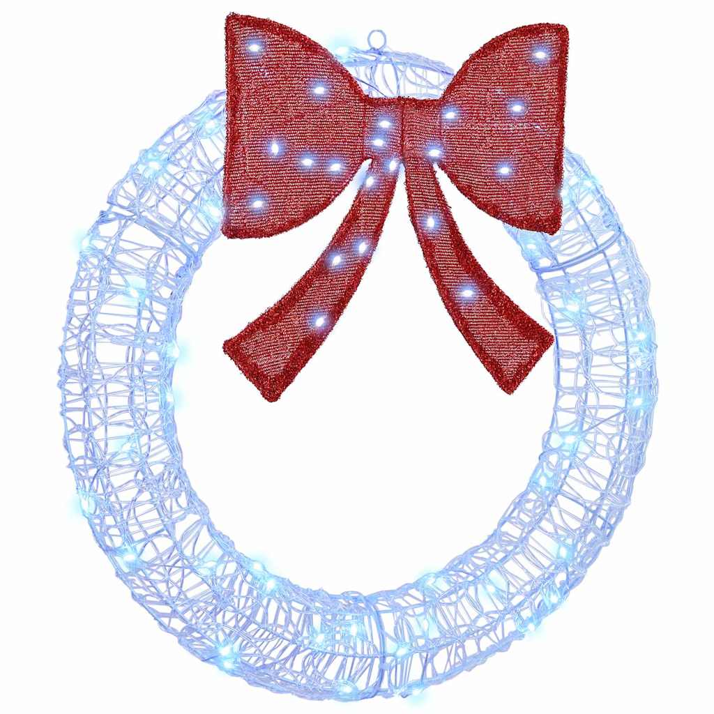 Στεφάνι με 60 LED Μπλε 76 x 76 x 8,5 εκ Ακρυλικό - Pakobazaar