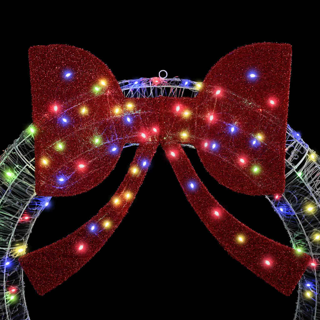 Στεφάνι με 80 LED Πολύχρωμο 92 x 92 x 9,5 εκ Ακρυλικό - Pakobazaar