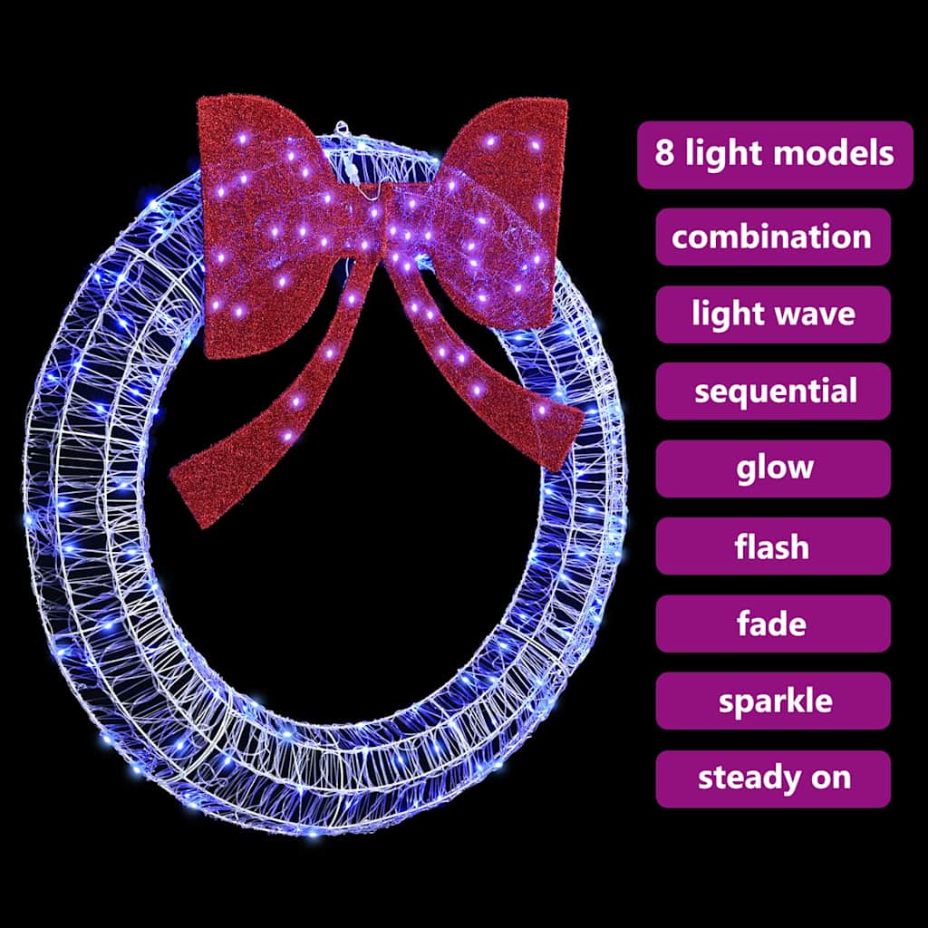 Στεφάνι με 150 LED Μπλε 120 cm Ακρυλικό - Pakobazaar