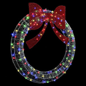 Στεφάνι με 150 LED Πολύχρωμο 120 cm Ακρυλικό - Pakobazaar