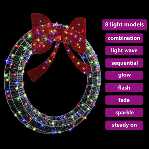 Στεφάνι με 150 LED Πολύχρωμο 120 cm Ακρυλικό - Pakobazaar