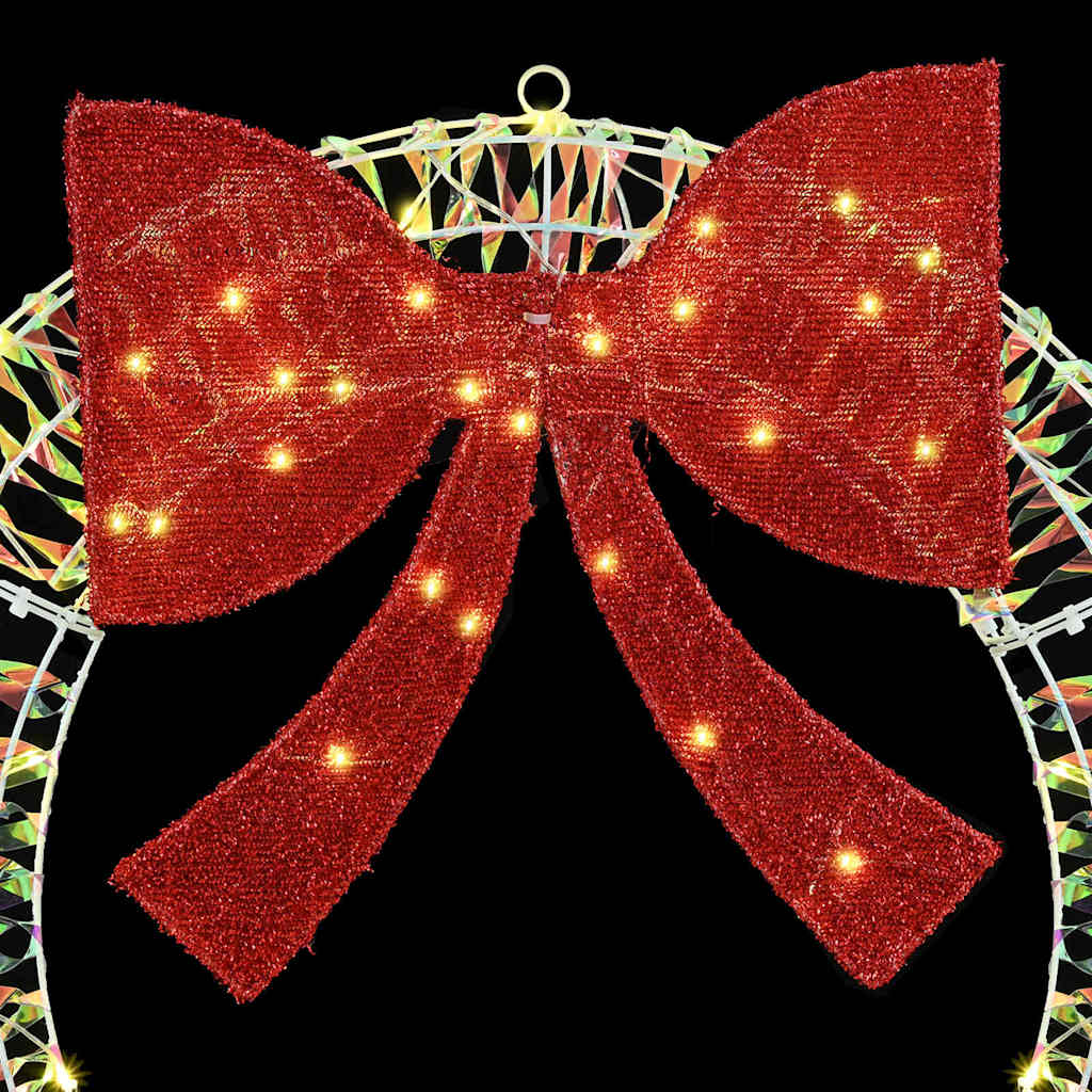 Στεφάνι με 150 LED Θερμό λευκό 121 x 121 x 10 εκ PET - Pakobazaar