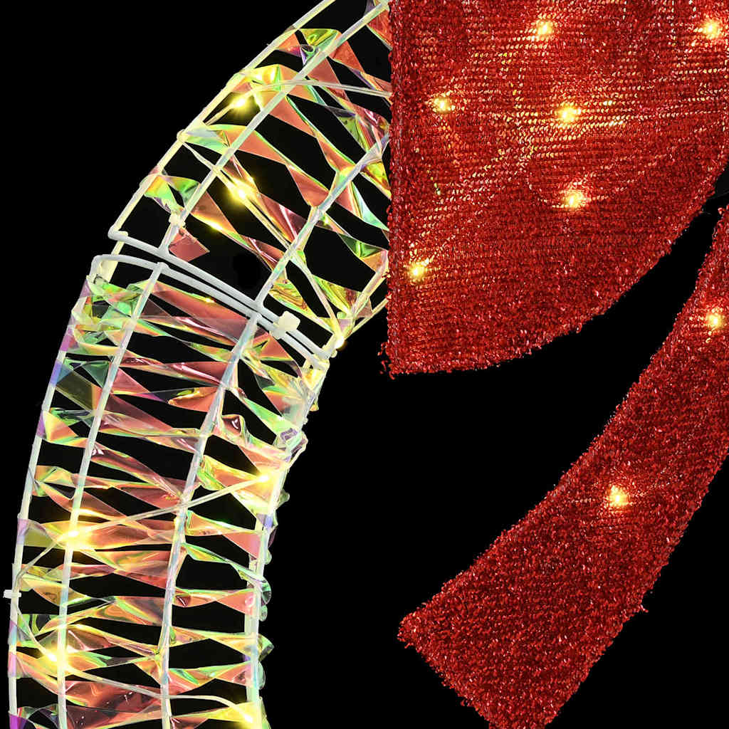 Στεφάνι με 150 LED Θερμό λευκό 121 x 121 x 10 εκ PET - Pakobazaar