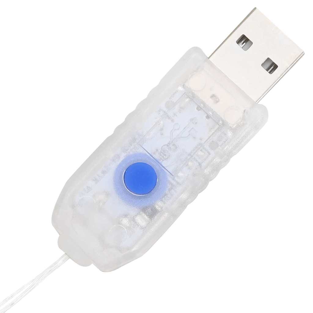 Στεφάνι με 150 LED Θερμό λευκό 121 x 121 x 10 εκ PET - Pakobazaar