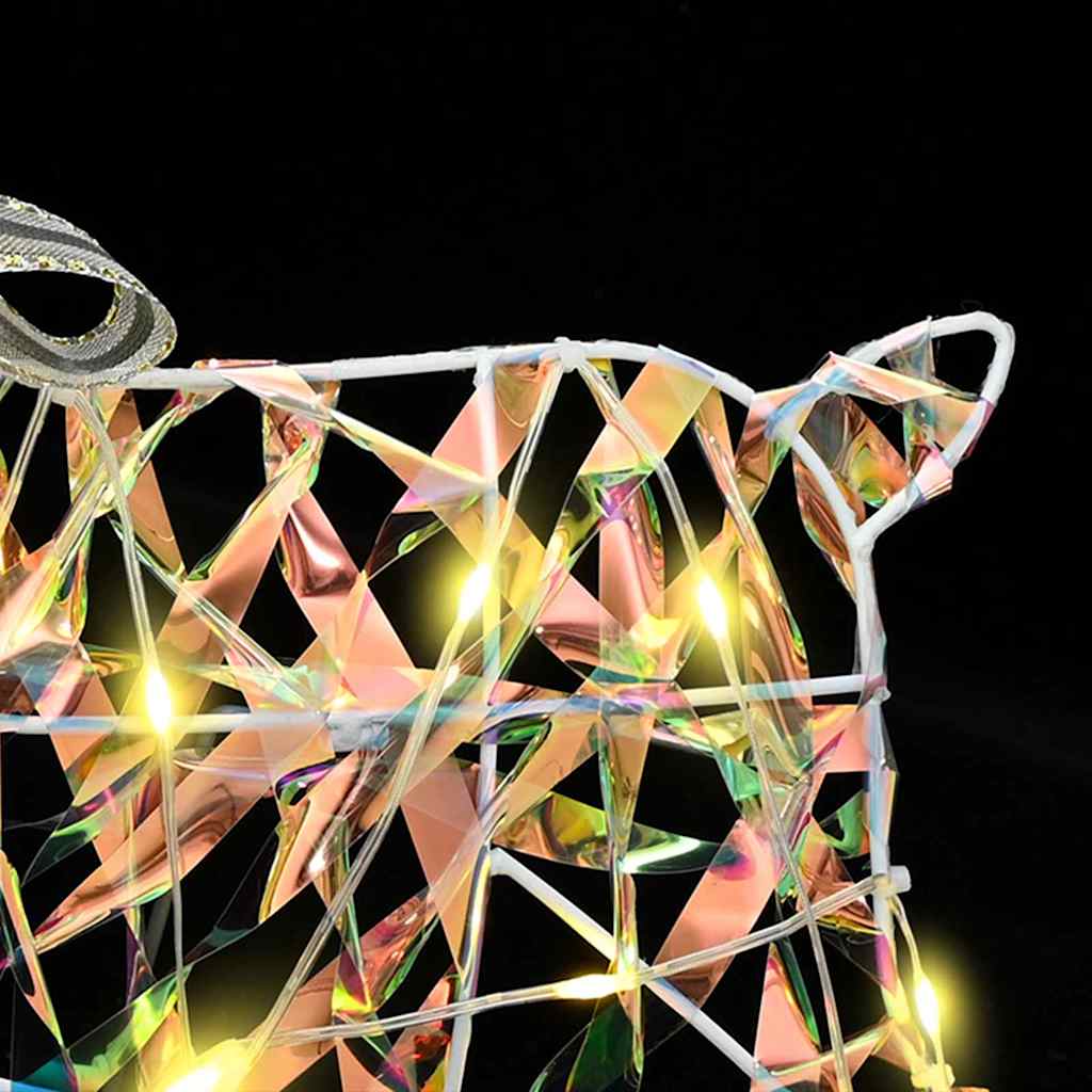 LED Ελάφια με 40 LED 2 pcs Θερμό λευκό PET - Pakobazaar