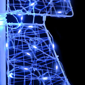 Χριστουγεννιάτικο Δέντρο με 100 LED Μπλε 120 cm Ακρυλικό - Pakobazaar