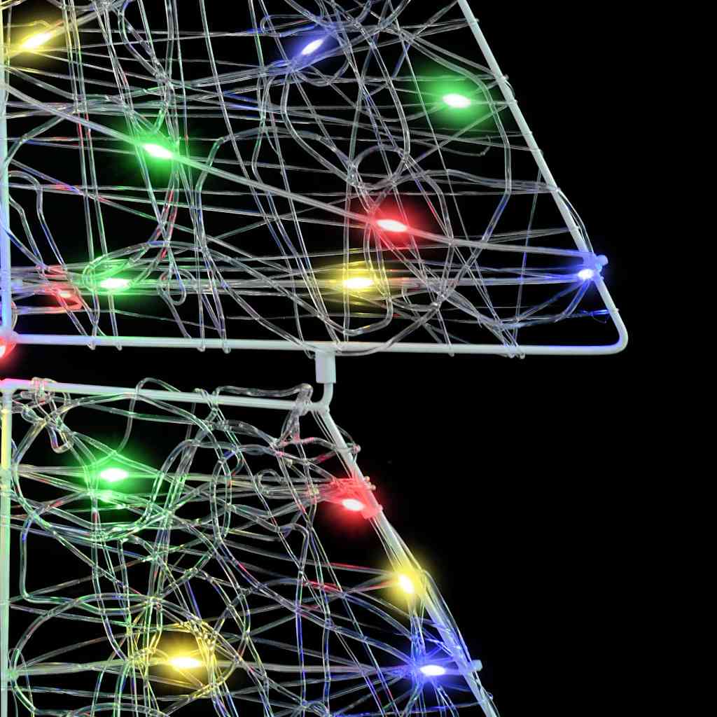 Χριστουγεννιάτικο Δέντρο με 160 LED Πολύχρωμο 150 cm Ακρυλικό - Pakobazaar