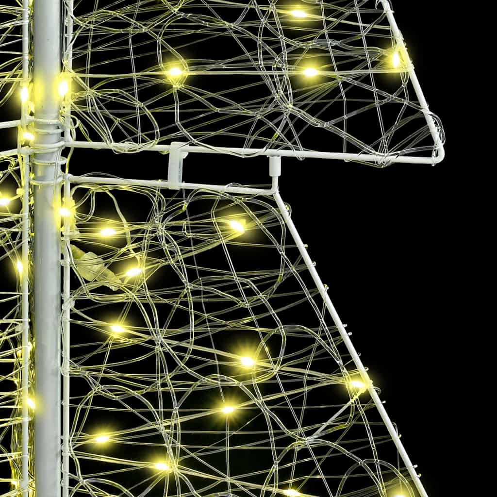 Χριστουγεννιάτικο Δέντρο με 240 LED Θερμό λευκό 180 cm Ακρυλικό - Pakobazaar