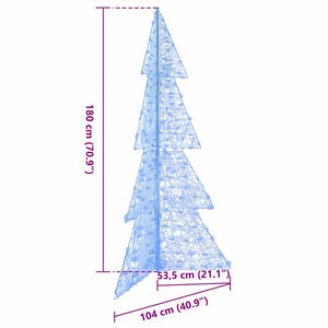 Χριστουγεννιάτικο Δέντρο με 240 LED Μπλε 180 cm Ακρυλικό - Pakobazaar