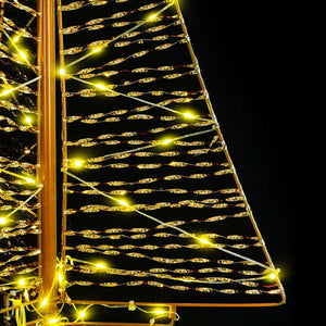 Χριστουγεννιάτικο Δέντρο με 100 LED Θερμό λευκό 120 cm PET - Pakobazaar
