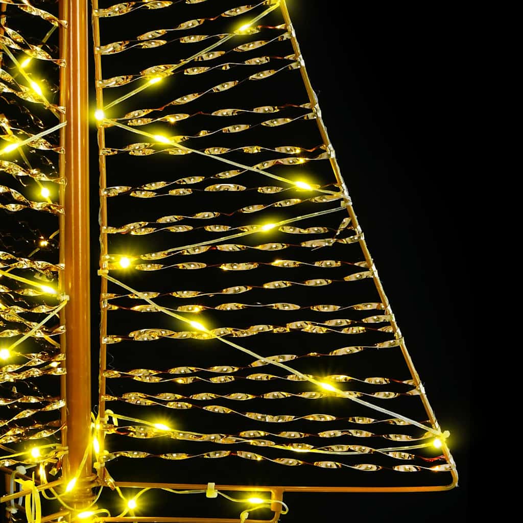 Χριστουγεννιάτικο Δέντρο με 160 LED Θερμό λευκό 150 cm PET - Pakobazaar