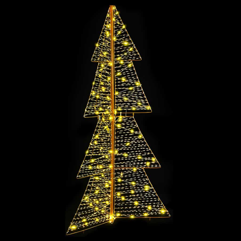 Χριστουγεννιάτικο Δέντρο με 160 LED Θερμό λευκό 150 cm PET - Pakobazaar