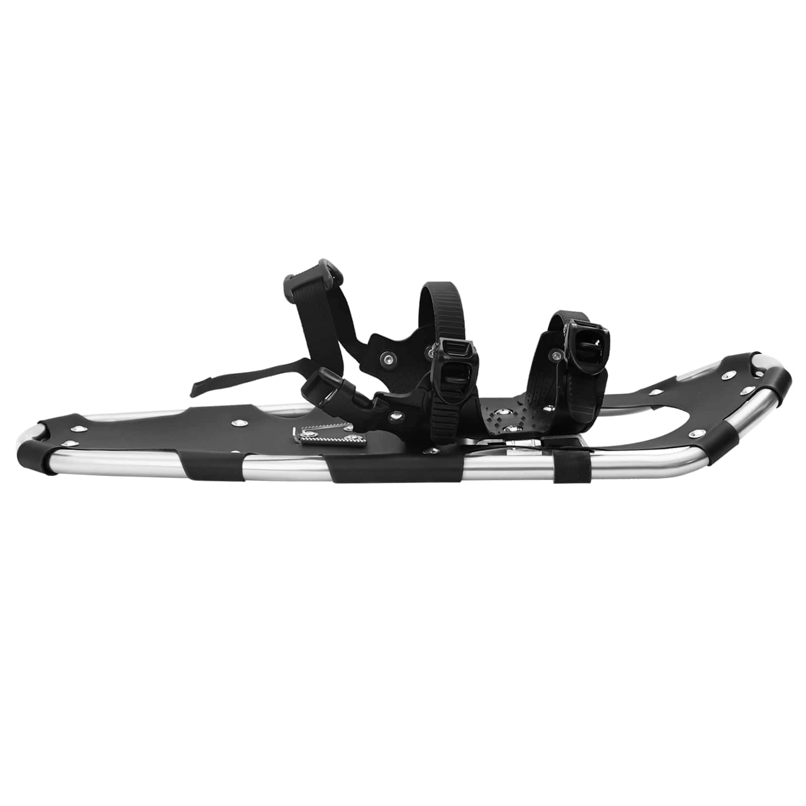 3 ΣΕ 1 Χιονοπέδιλα Ασημί και Μαύρο 25 ίντσες Αλουμίνιο και HDPE - Pakobazaar