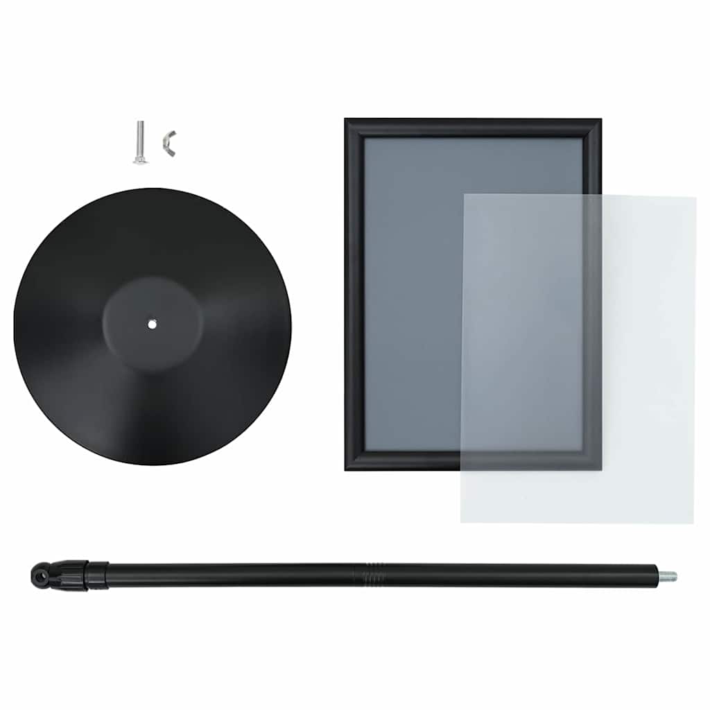 Πόδι αφίσας Ασημί a3 PVC και Ατσάλι - Pakobazaar