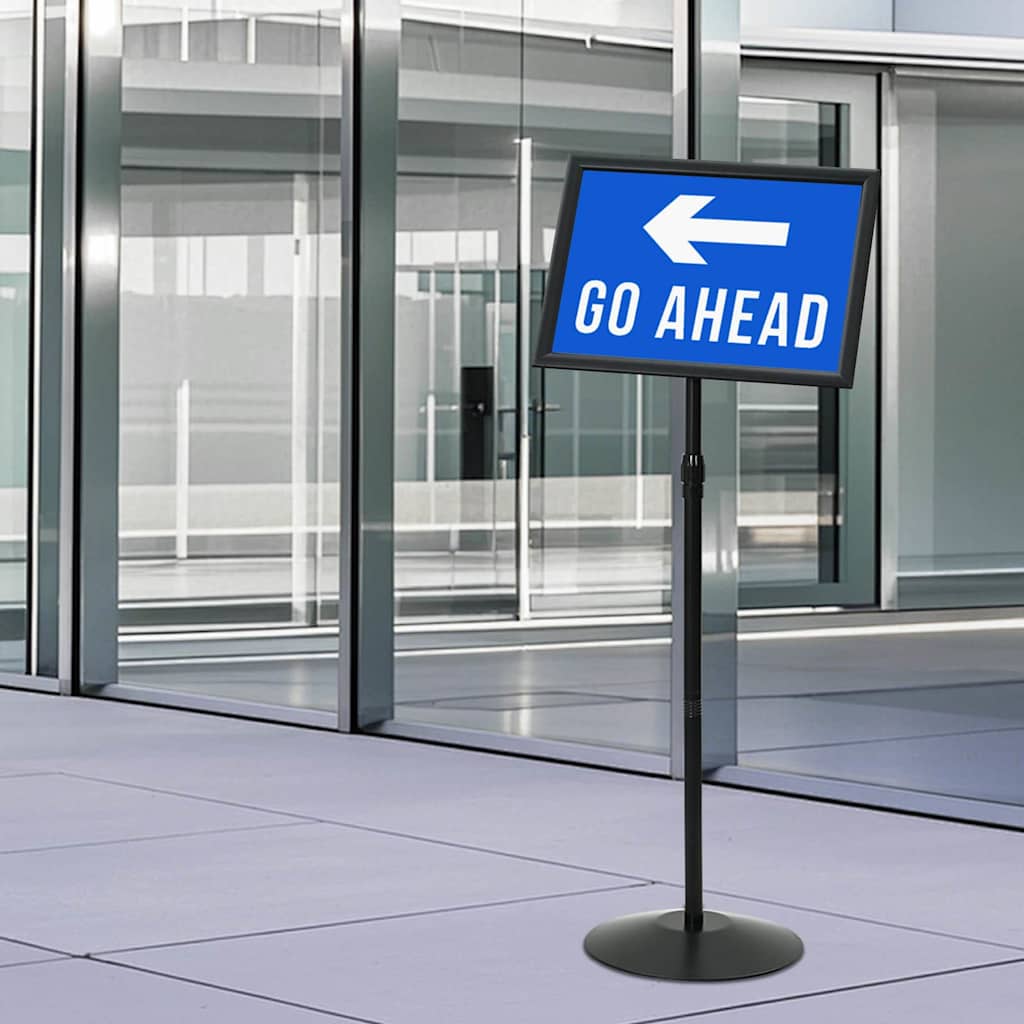 Πόδι αφίσας Ασημί a3 PVC και Ατσάλι - Pakobazaar