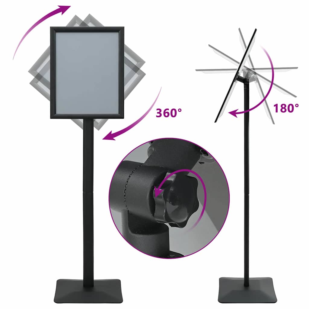 Πόδι αφίσας Ασημί a3 Σιδηρούν χυτοσίδηρο - Pakobazaar