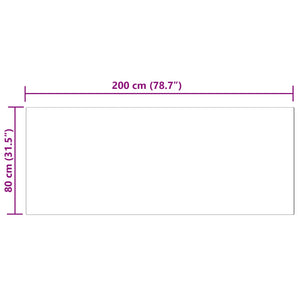 Ψεύτικο Δέρμα Προβάτου Χαλί Tafalla Λευκό 80 x 200 cm - Pakobazaar