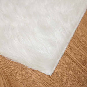 Χαλί από τεχνητό πρόβειο δέρμα TAFALLA Λευκό 160 x 230 cm