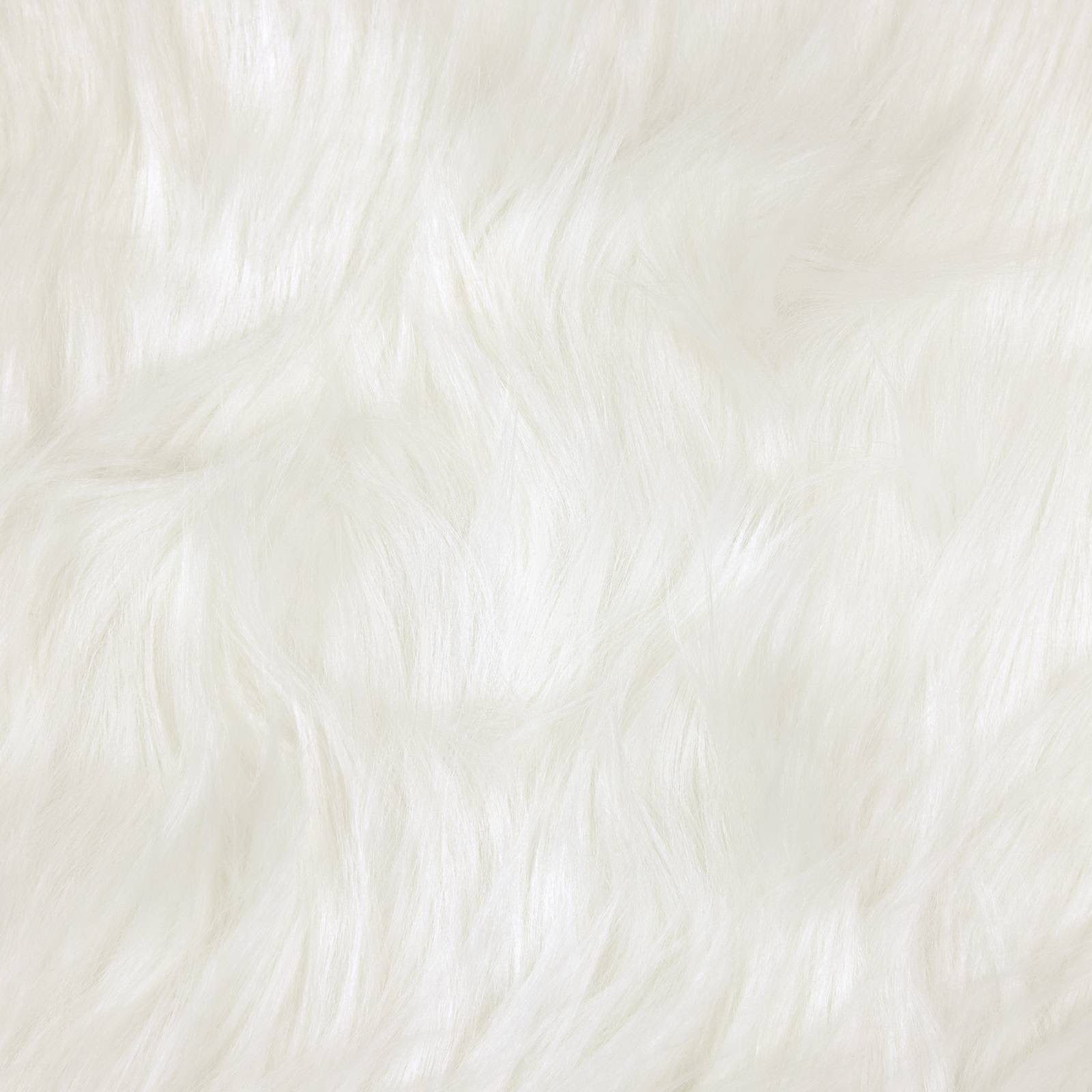 Ψεύτικο Δέρμα Προβάτου Χαλί Tafalla Λευκό 120 x 120 cm