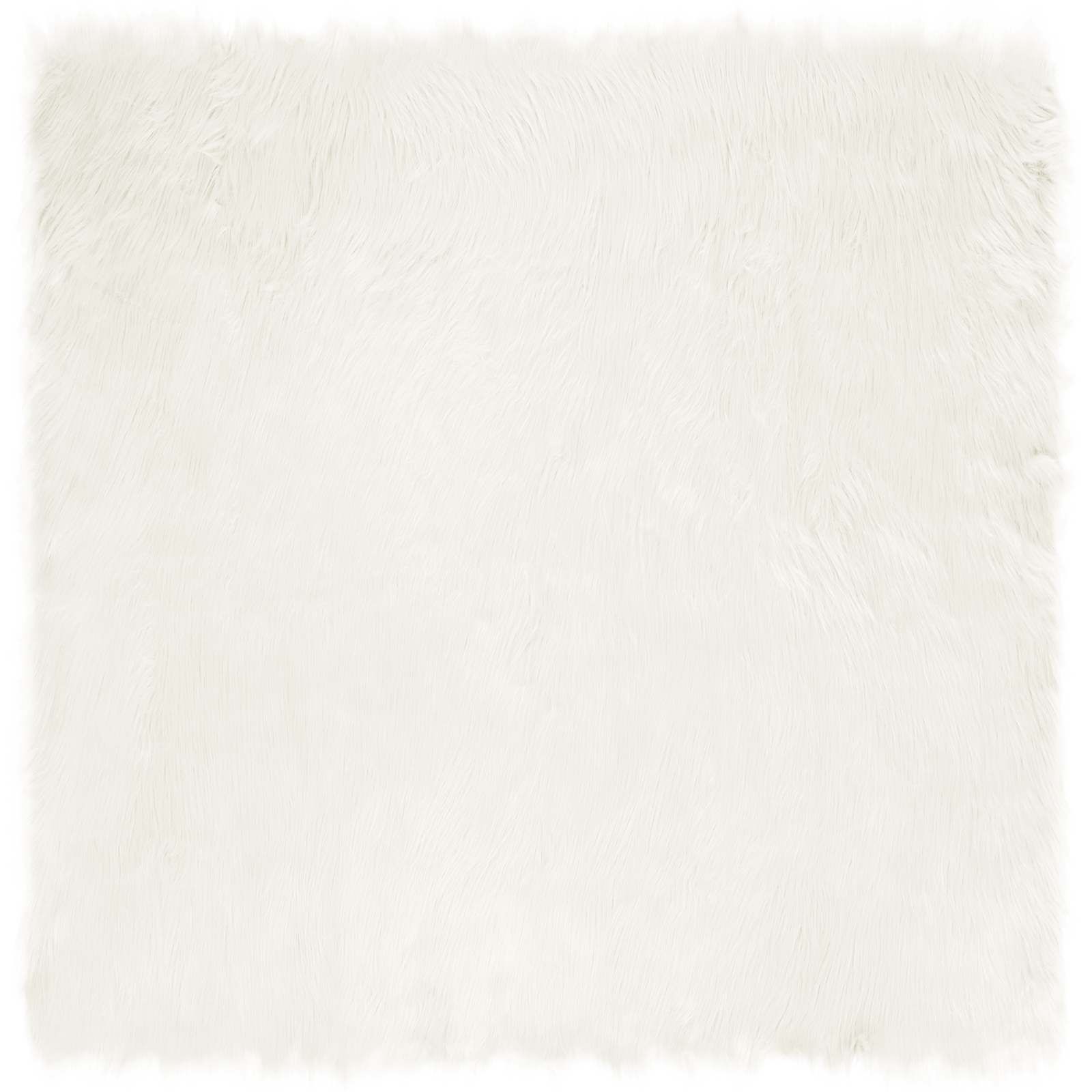 Ψεύτικο Δέρμα Προβάτου Χαλί Tafalla Λευκό 160 x 160 cm