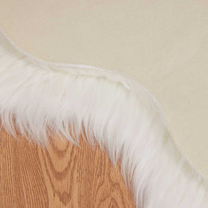 Ψεύτικο Δέρμα Προβάτου Χαλί Tafalla Λευκό 60 x 90 cm - Pakobazaar