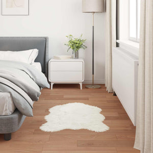 Ψεύτικο Δέρμα Προβάτου Χαλί Tafalla Λευκό 60 x 90 cm - Pakobazaar