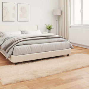 Χαλί από τεχνητό πρόβειο δέρμα TAFALLA Μπεζ 80 x 250 cm