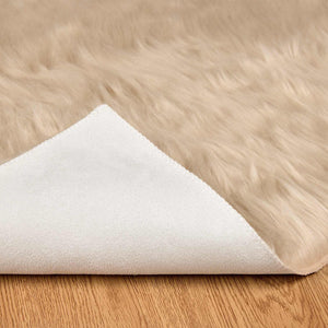 Χαλί από τεχνητό πρόβειο δέρμα TAFALLA Μπεζ 120 x 170 cm