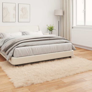 Χαλί από τεχνητό πρόβειο δέρμα TAFALLA Μπεζ 140 x 200 cm
