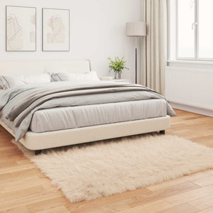 Χαλί από τεχνητό πρόβειο δέρμα TAFALLA Μπεζ 160 x 160 cm