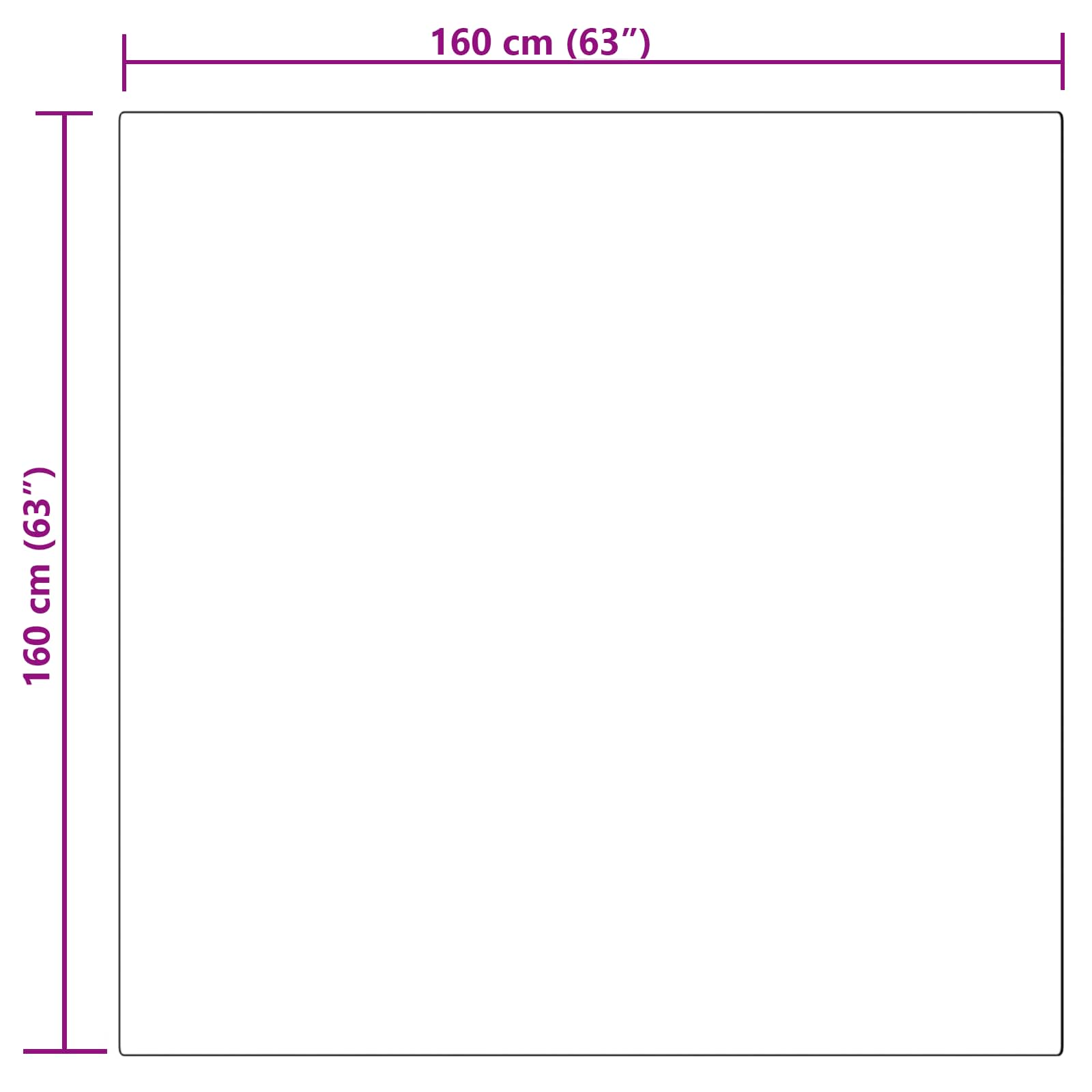 Χαλί από τεχνητό πρόβειο δέρμα TAFALLA Μπεζ 160 x 160 cm