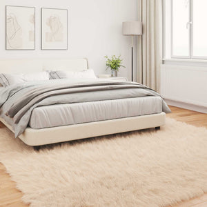 Χαλί από τεχνητό πρόβειο δέρμα TAFALLA Μπεζ 200 x 200 cm