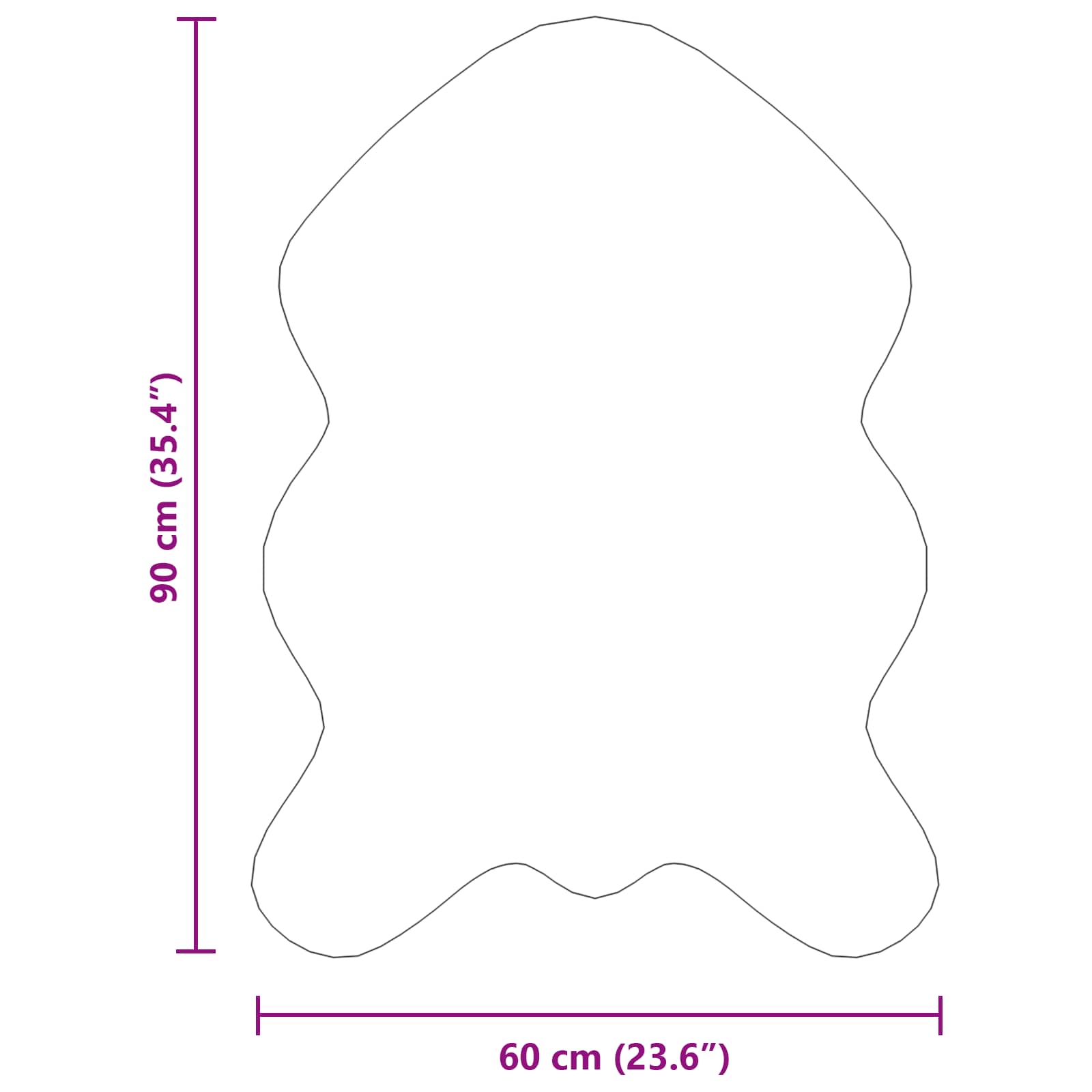 Ψεύτικο Δέρμα Προβάτου Χαλί Tafalla Μπεζ 60 x 90 cm Πολυεστέρας