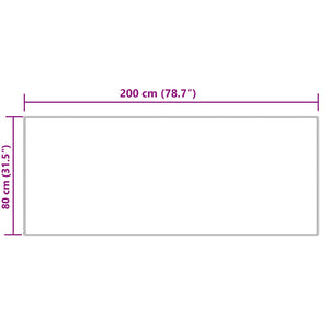 Χαλί από τεχνητό πρόβειο δέρμα TAFALLA Κρεμ 80 x 200 cm
