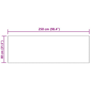 Χαλί από τεχνητό πρόβειο δέρμα TAFALLA Κρεμ 80 x 250 cm