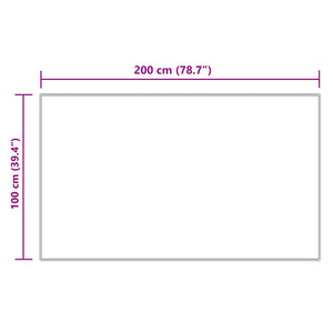 Χαλί από τεχνητό πρόβειο δέρμα TAFALLA Κρεμ 100 x 200 cm