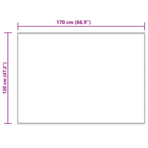 Χαλί από τεχνητό πρόβειο δέρμα TAFALLA Κρεμ 120 x 170 cm
