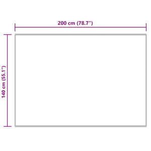 Χαλί από τεχνητό πρόβειο δέρμα TAFALLA Κρεμ 140 x 200 cm