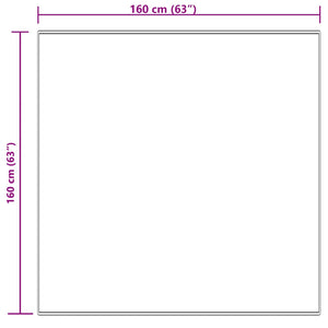 Χαλί από τεχνητό πρόβειο δέρμα TAFALLA Κρεμ 160 x 160 cm