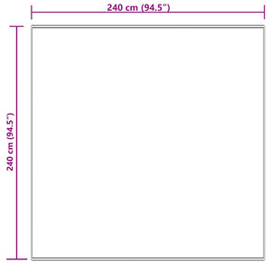Χαλί από τεχνητό πρόβειο δέρμα TAFALLA Κρεμ 240 x 240 cm