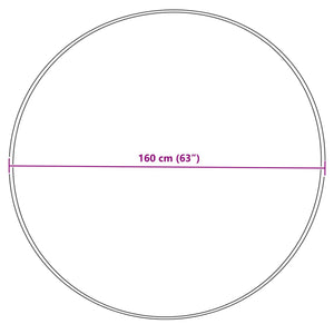 Χαλί από τεχνητό πρόβειο δέρμα TAFALLA Κρεμ Ø 160 cm
