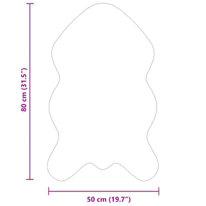Χαλί από τεχνητό πρόβειο δέρμα TAFALLA Κρεμ 50 x 80 cm