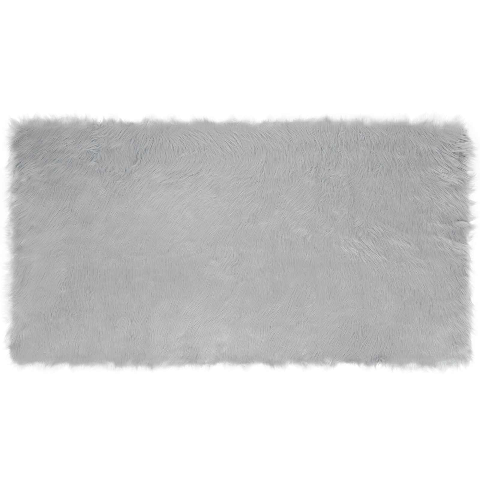 Χαλί από τεχνητό πρόβειο δέρμα TAFALLA Γκρι 80 x 150 cm