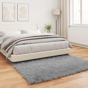 Χαλί από τεχνητό πρόβειο δέρμα TAFALLA Γκρι 120 x 120 cm