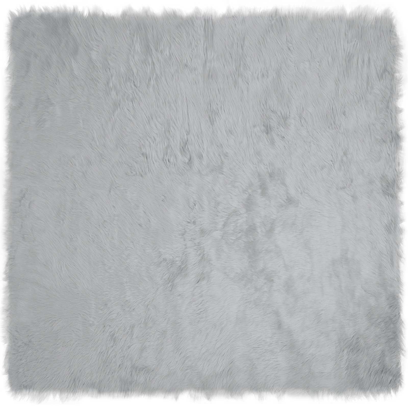 Χαλί από τεχνητό πρόβειο δέρμα TAFALLA Γκρι 240 x 240 cm